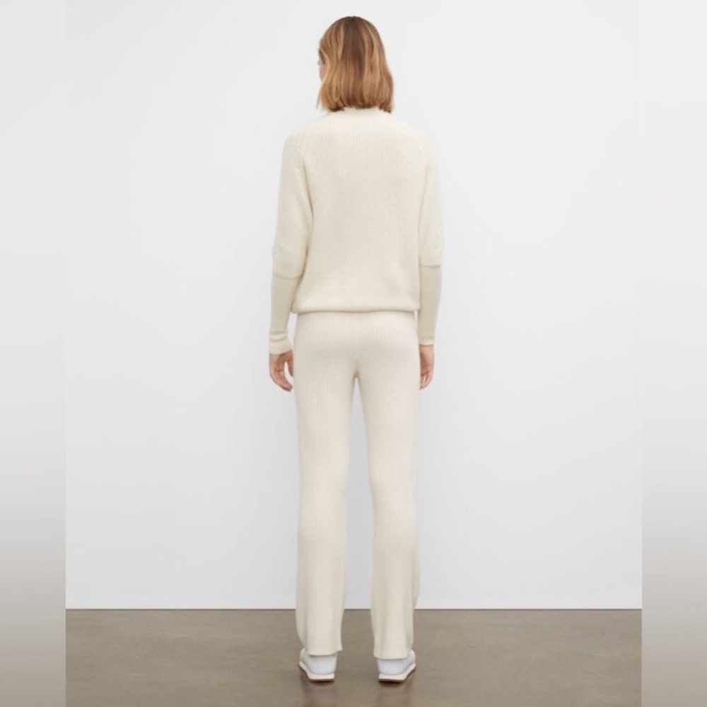 NWT Club Monaco Wool-Cashmere Ribbed Pant - Size Medium - Picture 2 of 6